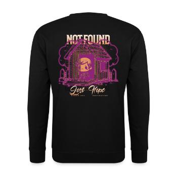 Error 404_ Motivation Not Found - Unisex Sweatshirt - black - Back - Alina (178cm)