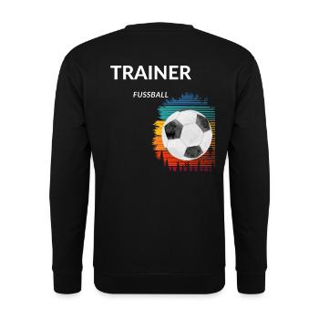 Trainer Fußball - Unisex Pullover - Schwarz - Hinten - Alina (178cm)