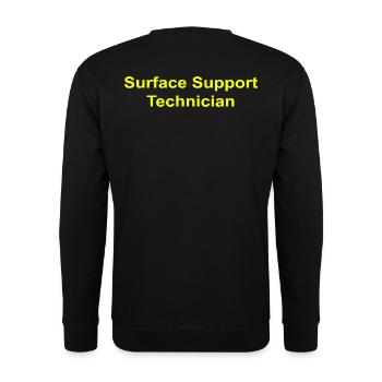 Surface Support Technician - Unisex Sweatshirt - black - Back - Alina (178cm)