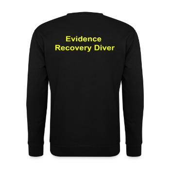 Evidence Recovery Diver - Unisex Pullover - Schwarz - Hinten - Alina (178cm)