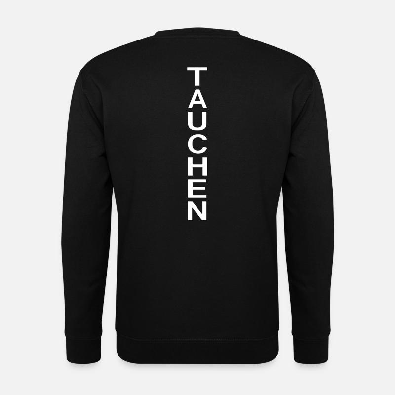 Tauchen Schrift Geschenk - Unisex Pullover - Schwarz
