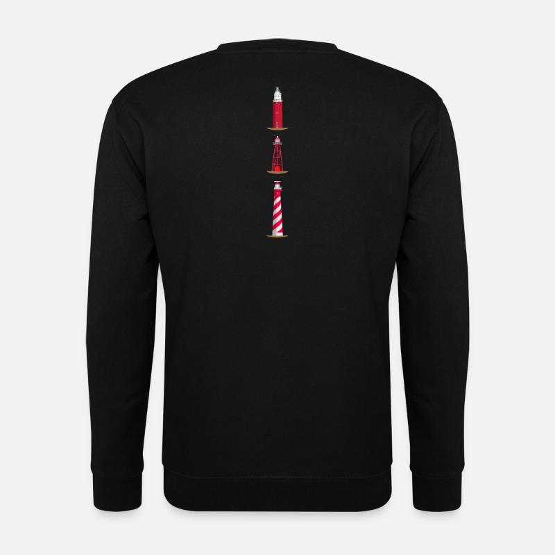 Leuchttürme Texel, Den Oever, Westerlichttoren - Unisex Pullover - Schwarz