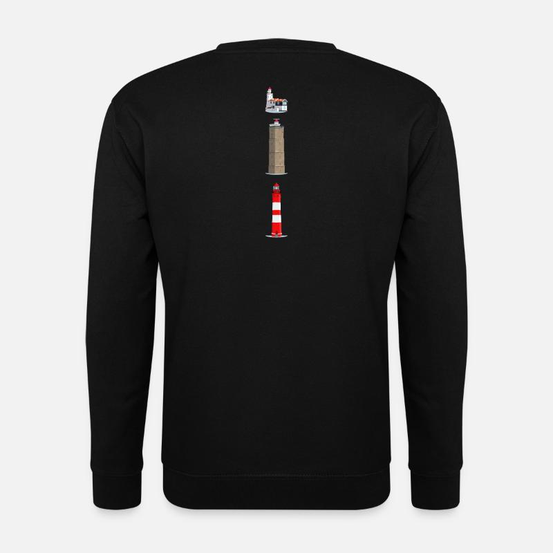 Lighthouses Ameland, Terschelling, Marche - Unisex Sweatshirt - black