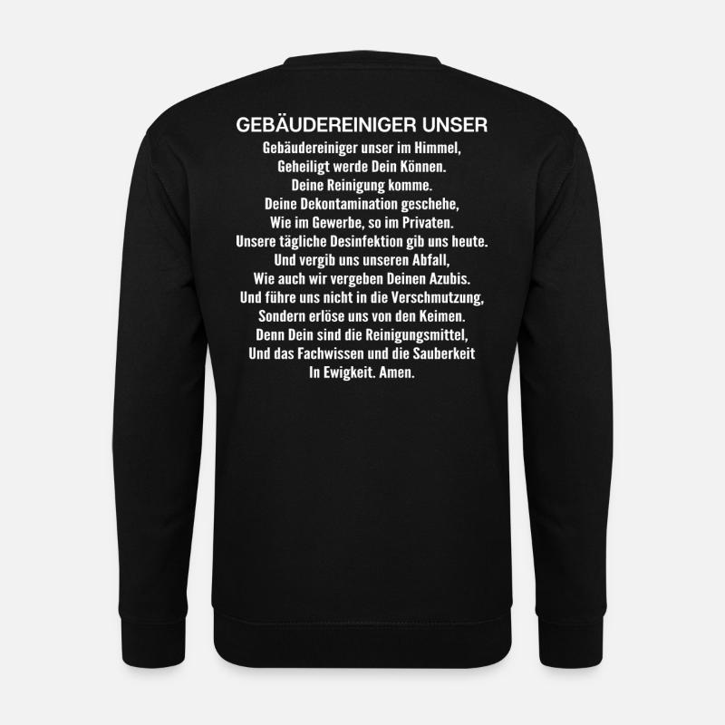 Gebäudereiniger Gebäudereinigung Reinigungstechnik - Unisex Pullover - Schwarz
