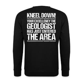 Geologie Geologe Geologist Geology Geologin - Unisex Sweatshirt - black - Back - Alina (178cm)