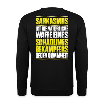 Schädlingsbekämpfer Kammerjäger Exterminator - Unisex Pullover - Schwarz - Hinten - Alina (178cm)