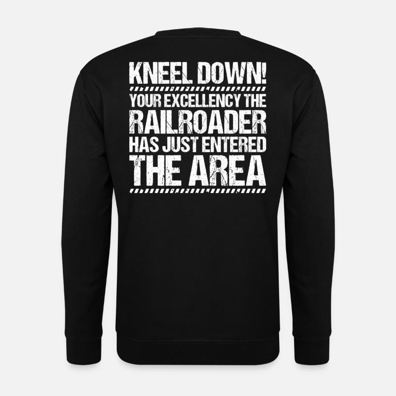 Eisenbahner Triebfahrzeugführer Railroader - Unisex Pullover - Schwarz