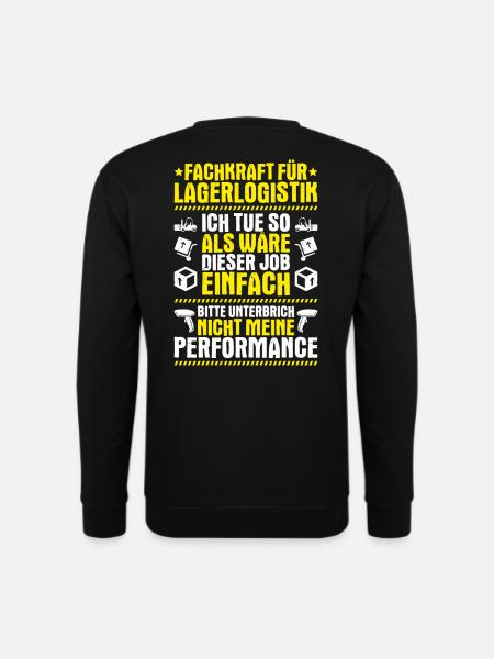 Fachkraft für Lagerlogistik Warehouse Worker Lager - Unisex Pullover - Schwarz