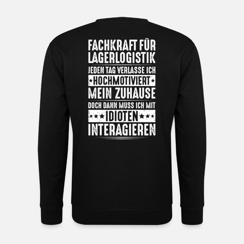 Fachkraft für Lagerlogistik Warehouse Worker Lager - Unisex Pullover - Schwarz
