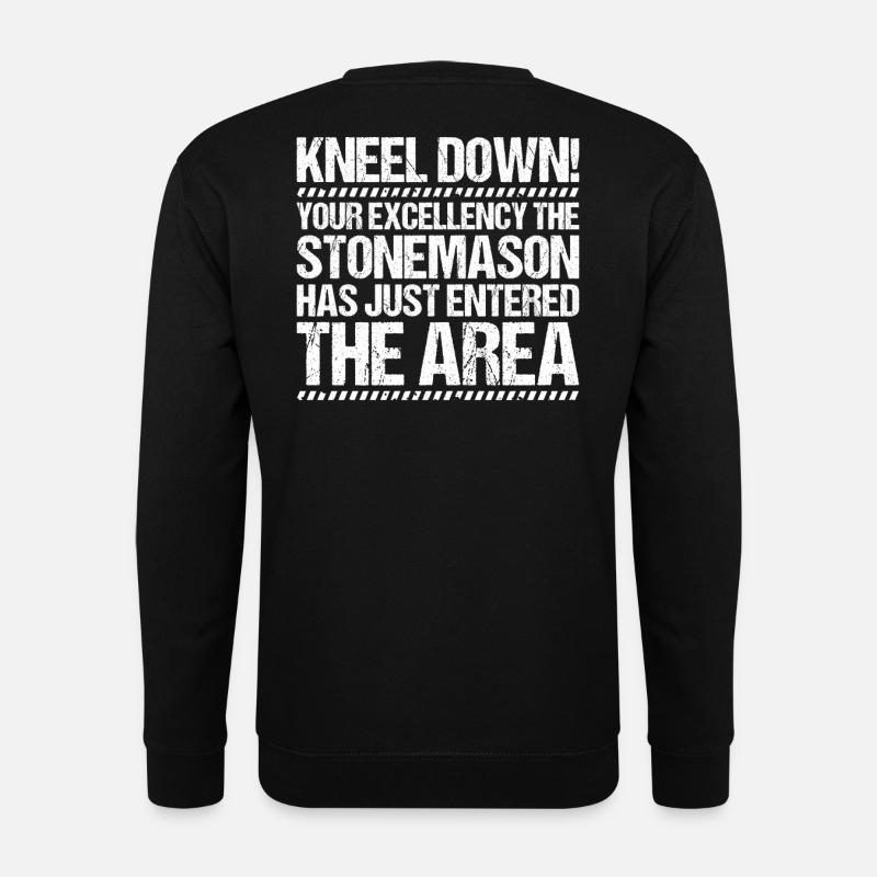 Steinmetz Steinbildhauer Stonemason Stone Mason - Unisex Pullover - Schwarz