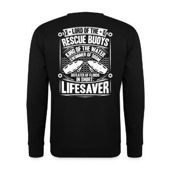 Sauveteur sauvetage aquatique sauveteur - Sweat-shirt Unisexe - noir - Dos - Alina (178cm)