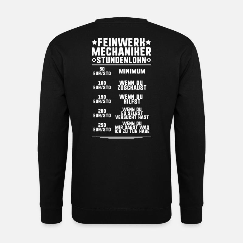 Feinwerkmechaniker Precision Machinist - Unisex Pullover - Schwarz