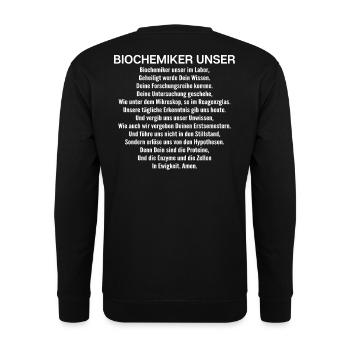Biochemiker Biochimie Biochimie Biochimiste - Sweat-shirt Unisexe - noir - Dos - Alina (178cm)