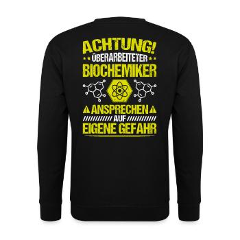 Biochemiker Biochemie Biochemistry Biochemist - Unisex Sweatshirt - black - Back - Alina (178cm)