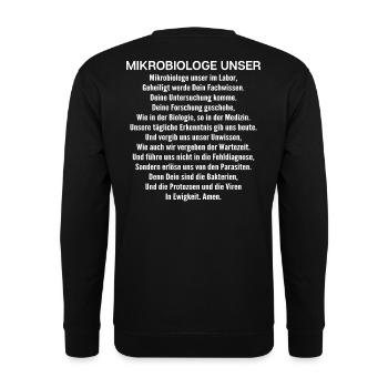 Mikrobiologie Mikrobiologe Biologie Biologe - Unisex Pullover - Schwarz - Hinten - Alina (178cm)