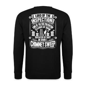 Schornsteinfeger Kaminkehrer Chimney Sweep - Unisex Sweatshirt - black - Back - Alina (178cm)