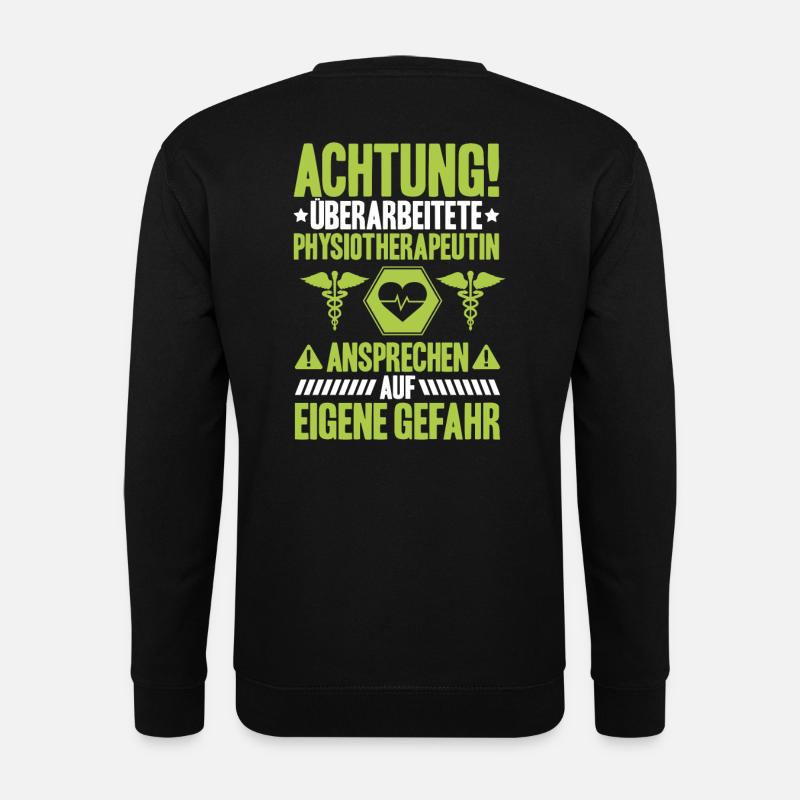 Physiotherapie Physiotherapeut Physical Therapist - Unisex Pullover - Schwarz