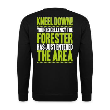 Forestier Forestier Forestier Travailleurs forestiers Forêt - Sweat-shirt Unisexe - noir - Dos - Alina (178cm)