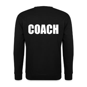 Coach sur le dos - Sweat-shirt Unisexe - noir - Dos - Alina (178cm)