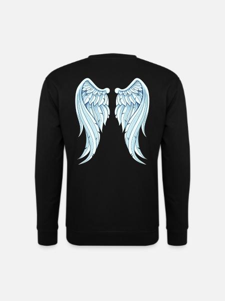 Angelwings lustige Geschenkidee Engelsflügel - Unisex Pullover - Schwarz
