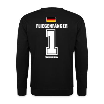 Deutschland Fussball Torwart Fliegenfänger Fußball - Unisex Pullover - Schwarz - Hinten - Michal (187cm)