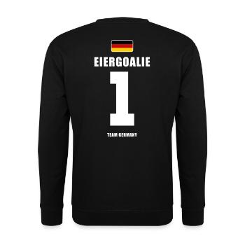 Deutschland Fussball Torwart Fußball - Unisex Pullover - Schwarz - Hinten - Michal (187cm)