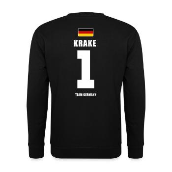 Deutschland Fussball Torwart Fußball - Unisex Pullover - Schwarz - Hinten - Michal (187cm)