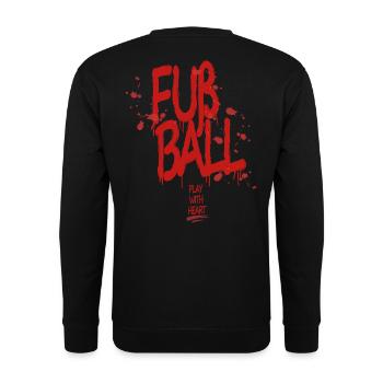 Pour le graffiti de balle : Jouez avec le cœur - Sweat-shirt Unisexe - noir - Dos - Michal (187cm)