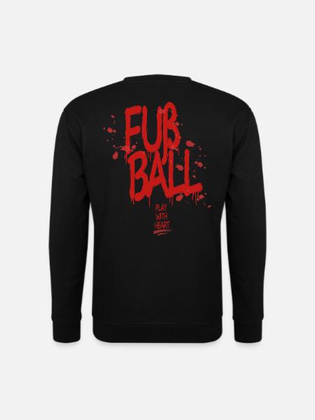 Fur Ball Graffiti: Play With Heart - Unisex Pullover - Schwarz