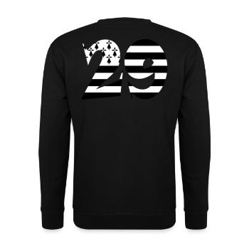 29 Britannien Flagge - Unisex Pullover - Schwarz - Hinten - Alina (178cm)