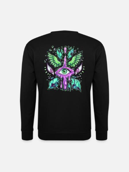 Watching Eye - Unisex Pullover - Schwarz
