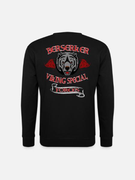 Berserker Wikinger Bär - Unisex Pullover - Schwarz