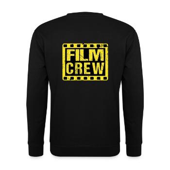 Film Crew T-Shirt for Filmmakers Print on Back - Unisex Sweatshirt - black - Back - Alina (178cm)