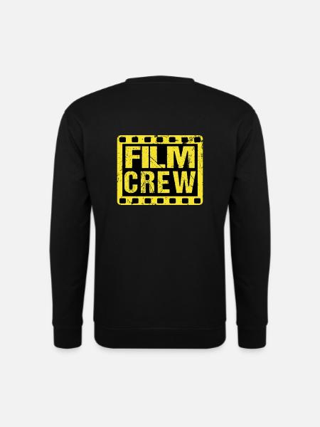 Film Crew T-shirt til filmskabere Print på bagsiden - Unisex sweater - sort