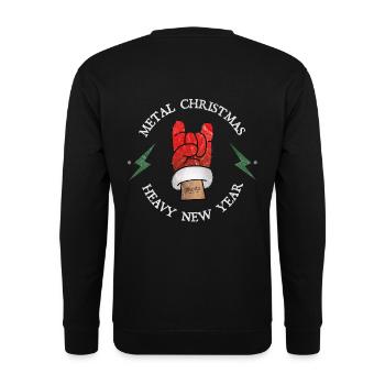 Idée de cadeau de Noël pour heavy metal - Sweat-shirt Unisexe - noir - Dos - Michal (187cm)