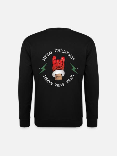 Heavy Metal Hard Rock Weihnachten Geschenk Idee - Unisex Pullover - Schwarz