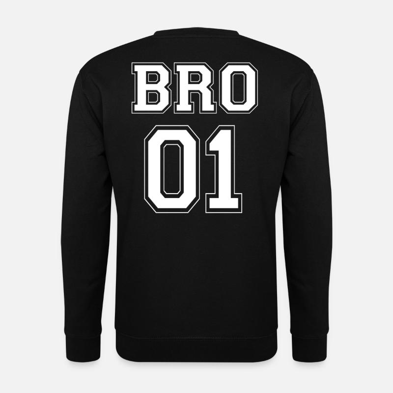 BRO 01 - édition blanche - Sweat-shirt Unisexe - noir