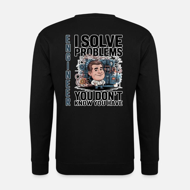 Engineer - For dark background - Unisex Sweatshirt - black