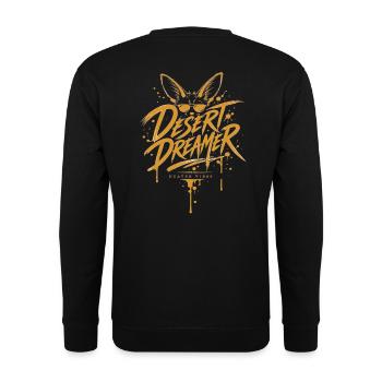 Desert Dreamer Fennec – Dzayer Vibes - Unisex Sweatshirt - black - Back - Alina (178cm)