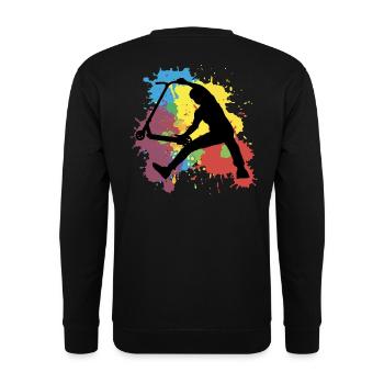 Abstract Finger - Sweat-shirt Unisexe - noir - Dos - Alina (178cm)