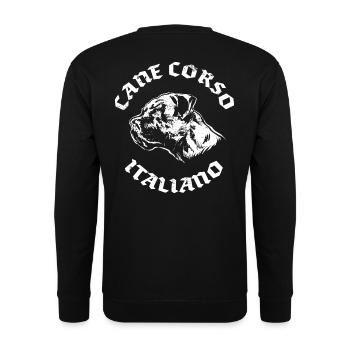 Cane Corso Italiano - Unisex Sweatshirt - black - Back - Alina (178cm)