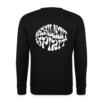 Widerstandsfähiger Geist - Unisex Pullover - Schwarz - Hinten - Alina (178cm)