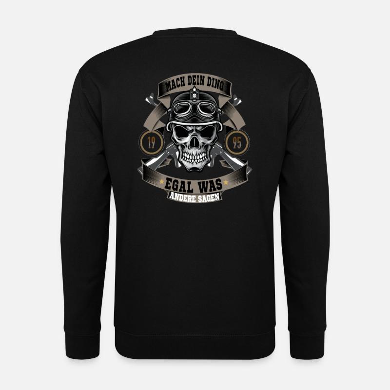 MACH DEIN DING EGAL WAS ANDERE SAGEN - Motorrad - Unisex Pullover - Schwarz