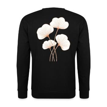 Ginkgo - Unisex Sweatshirt - black - Back - Alina (178cm)