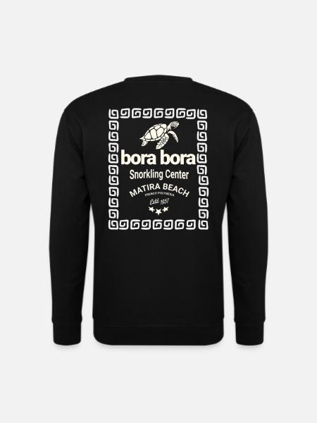 Bora Bora Logo Tauchzentrum - Unisex Pullover - Schwarz