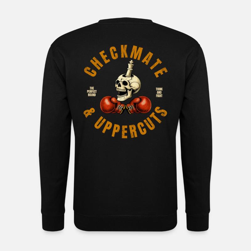 Checkmate & Uppercuts  - Sweat-shirt Unisexe - noir