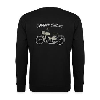 Star custom - Unisex Pullover - Schwarz - Hinten - Alina (178cm)