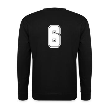 6 Numéro de dos Collegestyle Football Football - Sweat-shirt Unisexe - noir - Dos - Alina (178cm)
