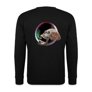 Crâne affamé - Sweat-shirt Unisexe - noir - Dos - Alina (178cm)