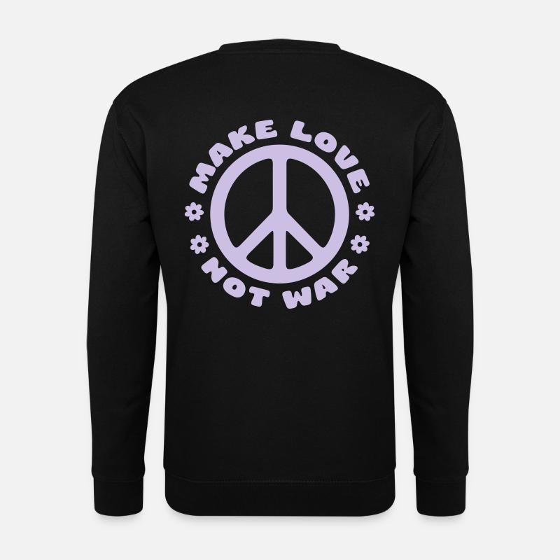 MAKE LOVE NOT WAR - Unisex Sweatshirt - black
